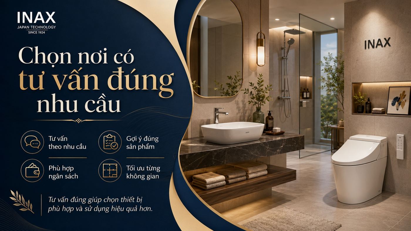 Mua thiết bị vệ sinh INAX ở đâu giá tốt, chính hãng?